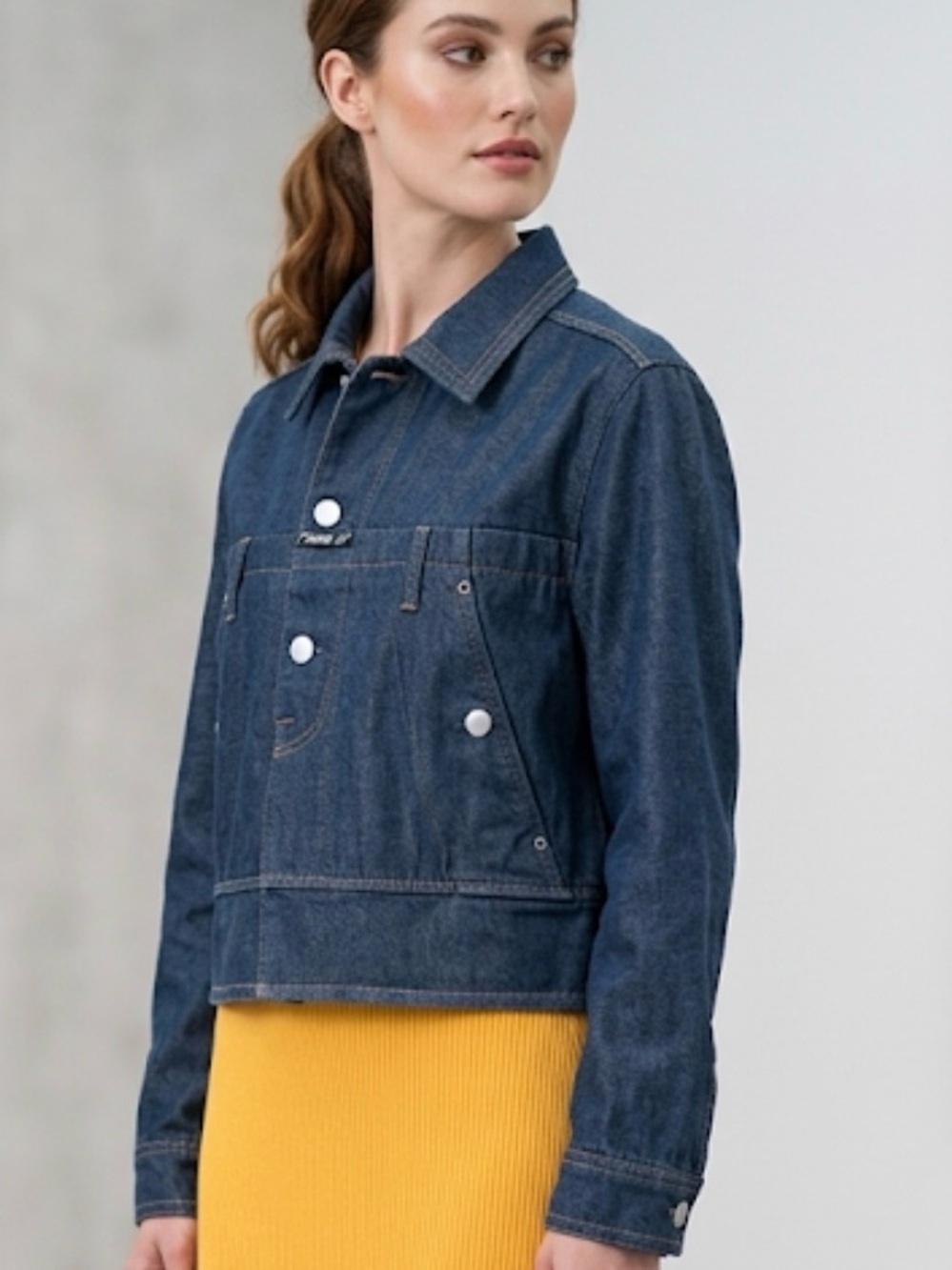 MARITHE FRANCOIS GIRBAUD Dark Denim Jacket